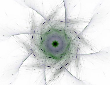 Konuyla ilgili soyut fraktal formlar grafik tasarım ve nükleer fizik bilim parçacıkların. Kutsal geometri futuristik