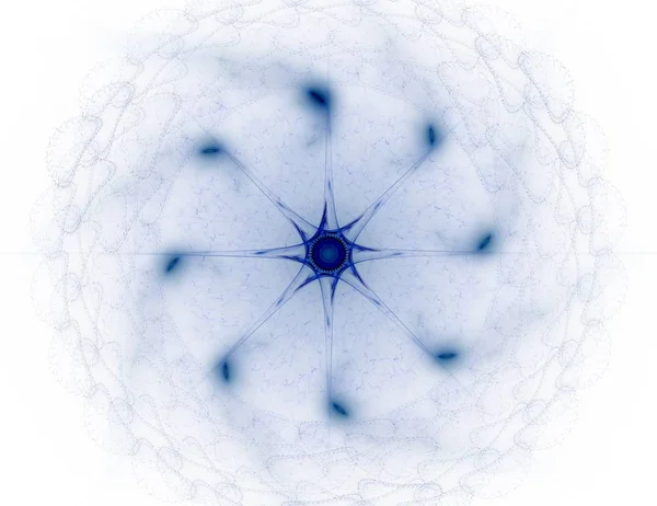 Soyut fraktal renk arka plan ile kesişen daireler ve oval. Hareket illüstrasyon.