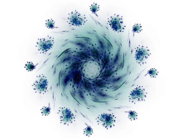 Konuyla ilgili soyut fraktal formlar grafik tasarım ve nükleer fizik bilim parçacıkların. Kutsal geometri futuristik