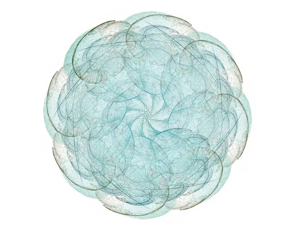 Konuyla ilgili soyut fraktal formlar grafik tasarım ve nükleer fizik bilim parçacıkların. Kutsal geometri futuristik