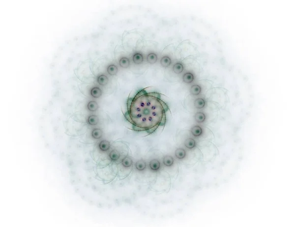Lacy kleurrijke uurwerk patroon. Digitale fractal kunst design. Abstract ontwerp van heilige symbolen tekenen geometrie. — Stockfoto