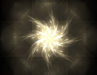 Konuyla ilgili soyut fraktal formlar grafik tasarım ve nükleer fizik bilim parçacıkların. Kutsal geometri futuristik