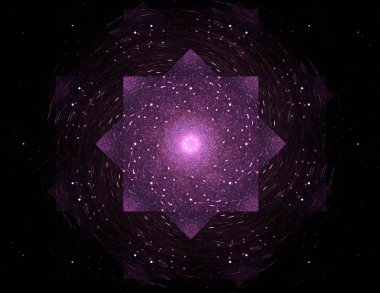 Uzay serisi geometrisini. Görsel olarak çekici zemin kavramsal Izgaralar eğrileri ve fraktal öğeleri öğesi olarak uygun yapılmış 