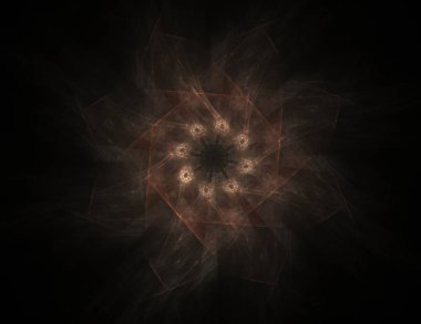 Uzay serisi geometrisini. Görsel olarak çekici zemin kavramsal Izgaralar eğrileri ve fraktal öğeleri öğesi olarak uygun yapılmış 