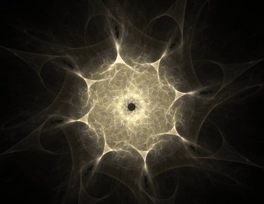 Dantelli renkli saat desen. Dijital fractal sanat tasarım. Kutsal semboller işaretler geometrisi soyut tasarım. 