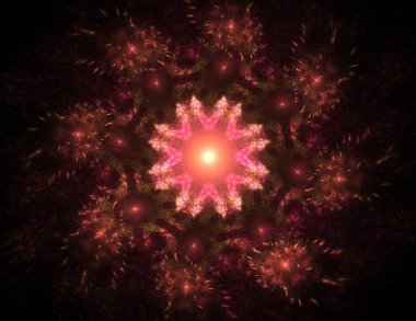 Uzay serisi geometrisini. Görsel olarak çekici zemin kavramsal Izgaralar eğrileri ve fraktal öğeleri öğesi olarak uygun yapılmış 