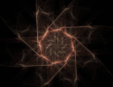 Konuyla ilgili soyut fraktal formlar grafik tasarım ve nükleer fizik bilim parçacıkların. Kutsal geometri futuristik