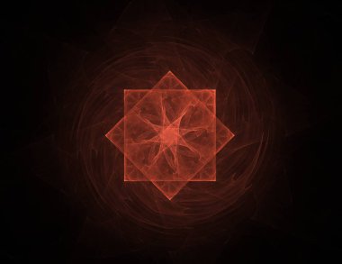 Dantelli renkli saat desen. Dijital fractal sanat tasarım. Kutsal semboller işaretler geometrisi soyut tasarım. 