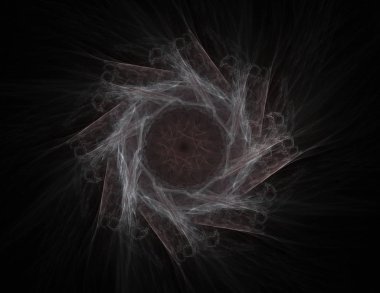 Konuyla ilgili soyut fraktal formlar grafik tasarım ve nükleer fizik bilim parçacıkların. Kutsal geometri futuristik