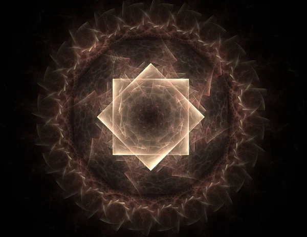 Konuyla ilgili soyut fraktal formlar grafik tasarım ve nükleer fizik bilim parçacıkların. Kutsal geometri futuristik