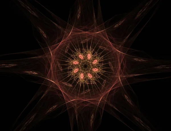 Konuyla ilgili soyut fraktal formlar grafik tasarım ve nükleer fizik bilim parçacıkların. Kutsal geometri futuristik