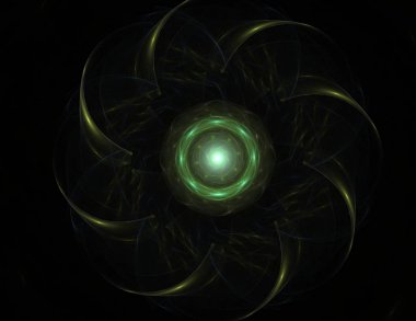 Uzay serisi geometrisini. Görsel olarak çekici zemin kavramsal Izgaralar eğrileri ve fraktal öğeleri öğesi olarak uygun yapılmış 