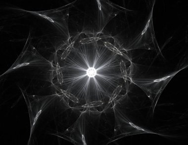 Uzay serisi geometrisini. Görsel olarak çekici zemin kavramsal Izgaralar eğrileri ve fraktal öğeleri öğesi olarak uygun yapılmış 