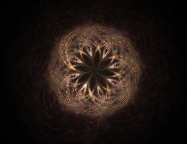 Konuyla ilgili soyut fraktal formlar grafik tasarım ve nükleer fizik bilim parçacıkların. Kutsal geometri futuristik