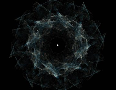 Dantelli renkli saat desen. Dijital fractal sanat tasarım. Kutsal semboller işaretler geometrisi soyut tasarım. 