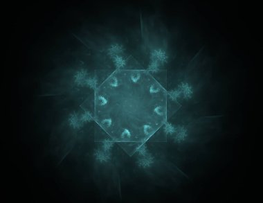 Uzay serisi geometrisini. Görsel olarak çekici zemin kavramsal Izgaralar eğrileri ve fraktal öğeleri öğesi olarak uygun yapılmış 