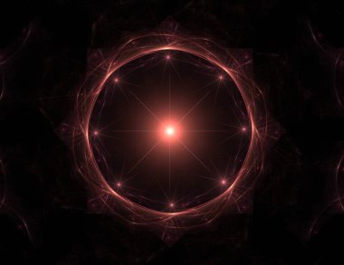 Uzay serisi geometrisini. Görsel olarak çekici zemin kavramsal Izgaralar eğrileri ve fraktal öğeleri öğesi olarak uygun yapılmış 