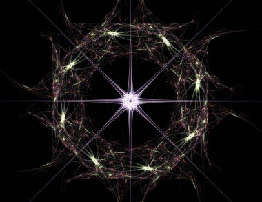 Uzay serisi geometrisini. Görsel olarak çekici zemin kavramsal Izgaralar eğrileri ve fraktal öğeleri öğesi olarak uygun yapılmış 