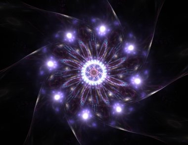 Konuyla ilgili soyut fraktal formlar grafik tasarım ve nükleer fizik bilim parçacıkların. Geometri kutsal fütüristik kuantum dijital hologram doku geliştirme dalga gerçeküstü tasarım.