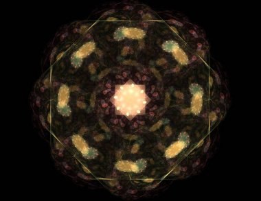 Uzay serisi geometrisini. Görsel olarak çekici zemin kavramsal Izgaralar eğrileri ve fraktal öğeleri öğesi olarak uygun yapılmış 