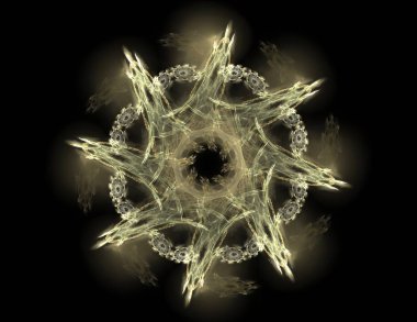 Uzay serisi geometrisini. Görsel olarak çekici zemin kavramsal Izgaralar eğrileri ve fraktal öğeleri öğesi olarak uygun yapılmış 