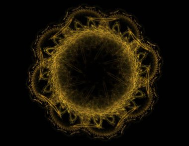 Uzay serisi geometrisini. Görsel olarak çekici zemin kavramsal Izgaralar eğrileri ve fraktal öğeleri öğesi olarak uygun yapılmış 