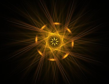 Dantelli renkli saat desen. Dijital fractal sanat tasarım. Kutsal semboller işaretler geometrisi soyut tasarım. 