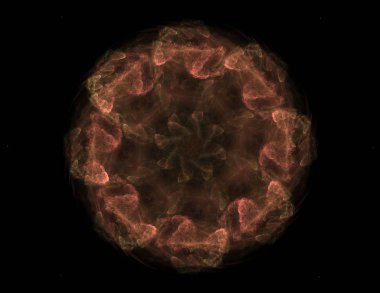 Dantelli renkli saat desen. Dijital fractal sanat tasarım. Kutsal semboller işaretler geometrisi soyut tasarım. 