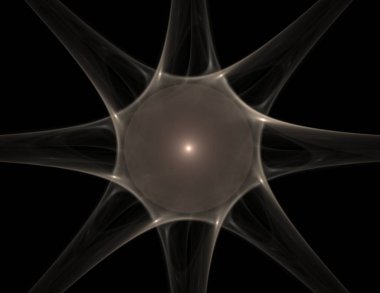 Konuyla ilgili soyut fraktal formlar grafik tasarım ve nükleer fizik bilim parçacıkların. Kutsal geometri futuristik