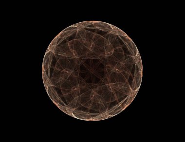 Uzay serisi geometrisini. Görsel olarak çekici zemin kavramsal Izgaralar eğrileri ve fraktal öğeleri öğesi olarak uygun yapılmış 