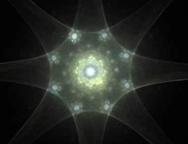 Dantelli renkli saat desen. Dijital fractal sanat tasarım. Kutsal semboller işaretler geometrisi soyut tasarım. 