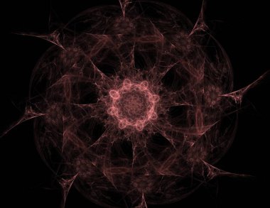 Uzay serisi geometrisini. Görsel olarak çekici zemin kavramsal Izgaralar eğrileri ve fraktal öğeleri öğesi olarak uygun yapılmış 