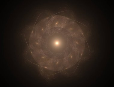 Dantelli renkli saat desen. Dijital fractal sanat tasarım. Kutsal semboller işaretler geometrisi soyut tasarım. 