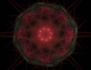 Dantelli renkli saat desen. Dijital fractal sanat tasarım. Kutsal semboller işaretler geometrisi soyut tasarım. 