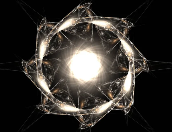 Uzay serisi geometrisini. Görsel olarak çekici zemin kavramsal Izgaralar eğrileri ve fraktal öğeleri öğesi olarak uygun yapılmış 