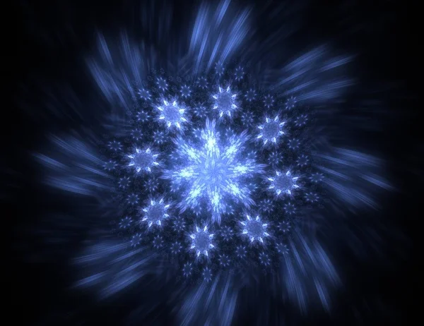 Konuyla ilgili soyut fraktal formlar grafik tasarım ve nükleer fizik bilim parçacıkların. Kutsal geometri futuristik