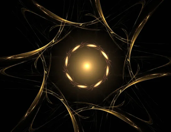 Konuyla ilgili soyut fraktal formlar grafik tasarım ve nükleer fizik bilim parçacıkların. Kutsal geometri futuristik