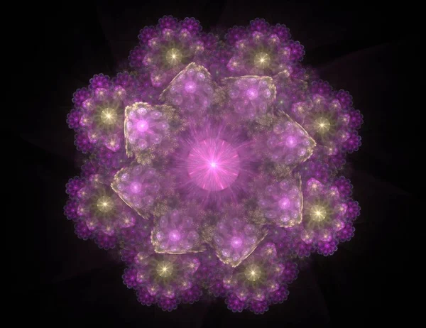 Uzay serisi geometrisini. Görsel olarak çekici zemin kavramsal Izgaralar eğrileri ve fraktal öğeleri öğesi olarak uygun yapılmış 