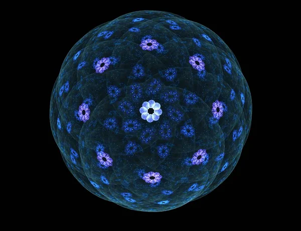 Konuyla ilgili soyut fraktal formlar grafik tasarım ve nükleer fizik bilim parçacıkların. Kutsal geometri futuristik