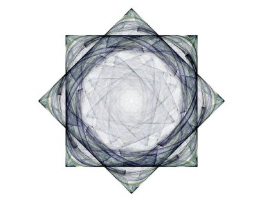 Uzay serisi geometrisini. Görsel olarak çekici zemin kavramsal Izgaralar eğrileri ve fraktal öğeleri öğesi olarak uygun yapılmış 