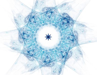 Konuyla ilgili soyut fraktal formlar grafik tasarım ve nükleer fizik bilim parçacıkların. Kutsal geometri futuristik