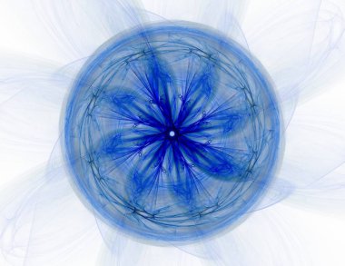 Konuyla ilgili soyut fraktal formlar grafik tasarım ve nükleer fizik bilim parçacıkların. Kutsal geometri futuristik