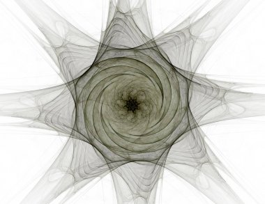 Uzay serisi geometrisini. Görsel olarak çekici zemin kavramsal Izgaralar eğrileri ve fraktal öğeleri öğesi olarak uygun yapılmış 