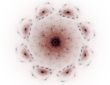 Uzay serisi geometrisini. Görsel olarak çekici zemin kavramsal Izgaralar eğrileri ve fraktal öğeleri öğesi olarak uygun yapılmış 