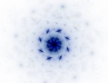 Konuyla ilgili soyut fraktal formlar grafik tasarım ve nükleer fizik bilim parçacıkların. Kutsal geometri futuristik