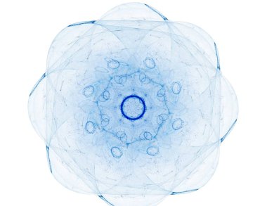 Konuyla ilgili soyut fraktal formlar grafik tasarım ve nükleer fizik bilim parçacıkların. Kutsal geometri futuristik