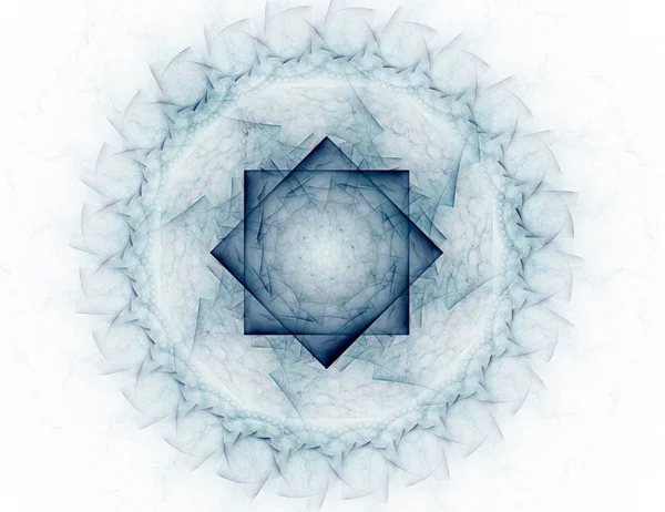 Konuyla ilgili soyut fraktal formlar grafik tasarım ve nükleer fizik bilim parçacıkların. Kutsal geometri futuristik
