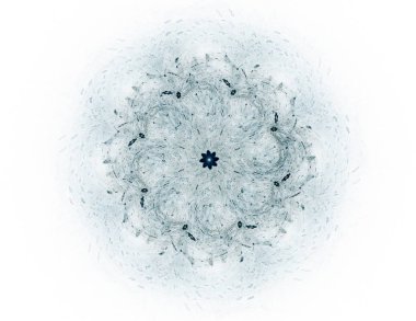 Soyut fraktal kırmızı arka plan ile kesişen daireler ve oval. disko ışıkları. Hareket illüstrasyon.