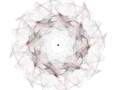 Dantelli renkli saat desen. Dijital fractal sanat tasarım. Kutsal semboller işaretler geometrisi soyut tasarım. 