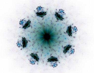 Konuyla ilgili soyut fraktal formlar grafik tasarım ve nükleer fizik bilim parçacıkların. Kutsal geometri futuristik